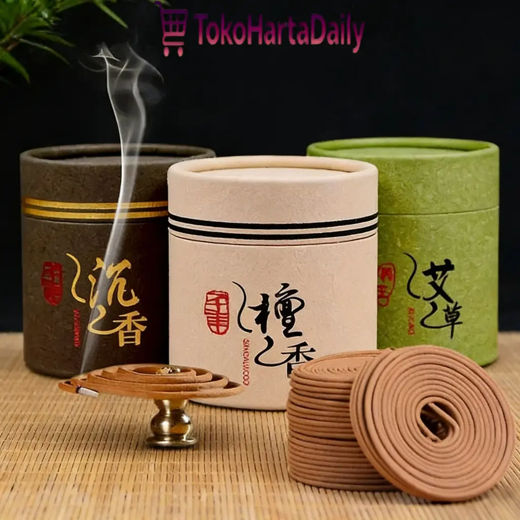 Dupa Hio Lingkar 4 Jam Aroma Alami Cendana Gaharu Aromaterapi Rumah Pengharum Ruang Mewah