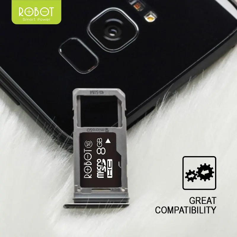 ROBOT Memory Card / Kartu Memori HP / Micro SD (8GB/16GB) Class 10 3