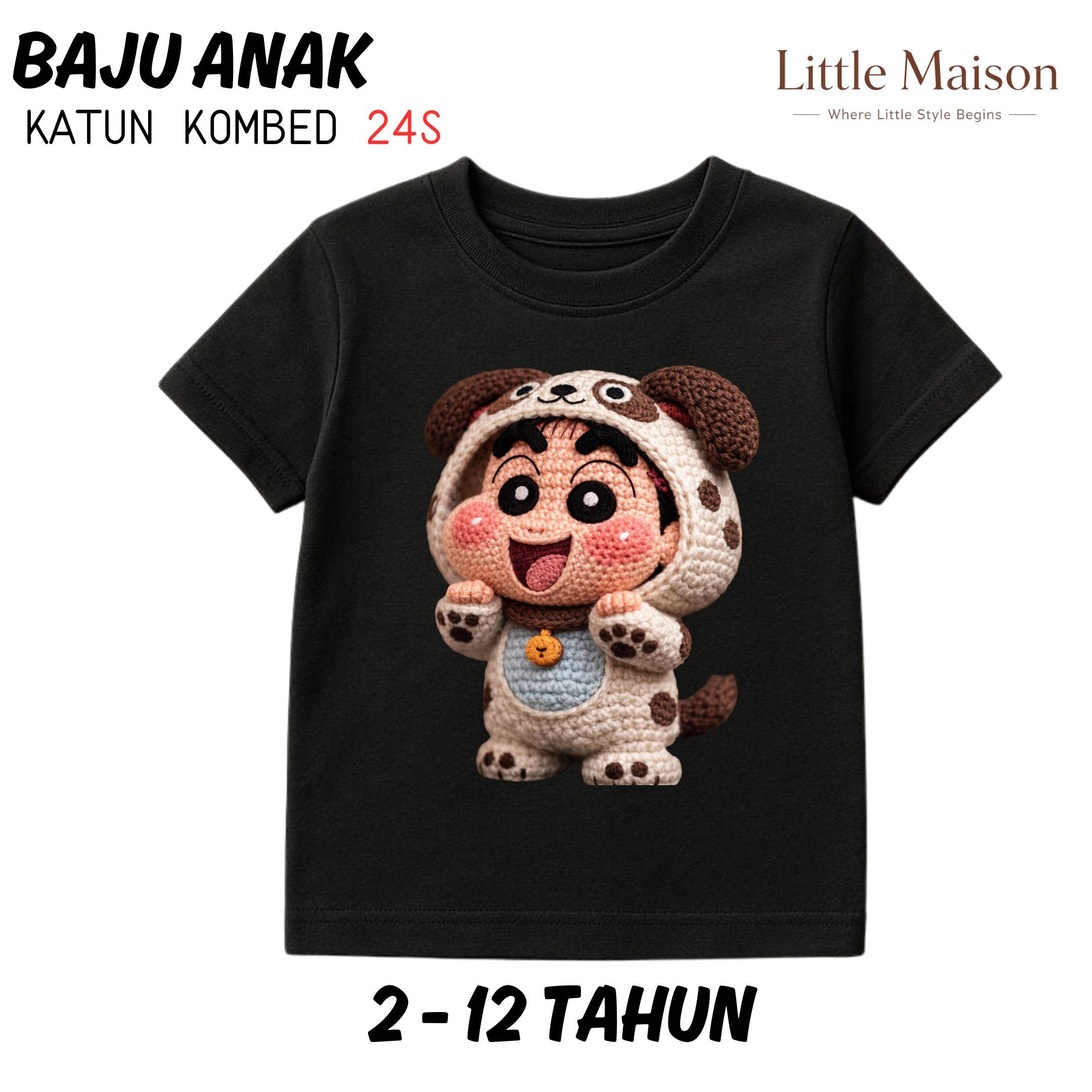 LITTLE MAISON KAOS ANAK VIRAL GAMBAR 3D USIA 2  - 12 TAHUN UNISEX