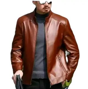 Jaket Kulit Pria BIG SIZE 2XL-3XL 4XL 5XL 6XL Fit Leather Motor Casual Keren