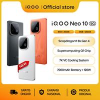 Gambar vivo iQOO Neo 10, 1st Snapdragon 8s Gen 4 + Q1 (Dual Chipset), 7K VC Cooling System, 7000 mAH + 120 watt, 144Hz AMOLED, 50MP Sony IMX OIS + 8MP wide Angle - 8+256GB, Blaze Orange dari vivo Indonesia Kab. Tangerang 1 Tokopedia