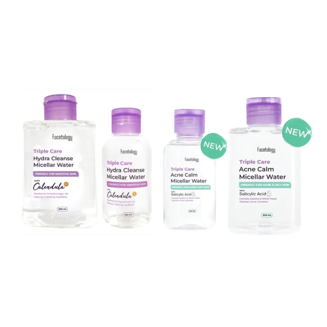 [READY] Facetology Micellar Water Triple Care Hydra Cleanser dan Salicylic Acid