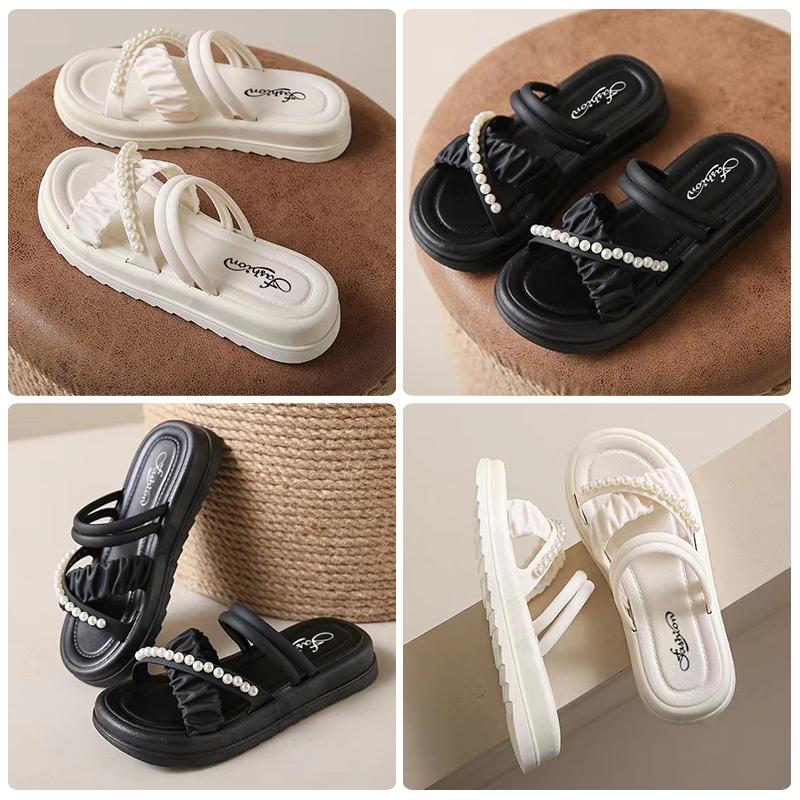 Sandal Bersol Platform Untuk  Wanita Modis Sandal Rumah Bersol Tebal Serbaguna Sandal Anti Selip Gaya Korea 6