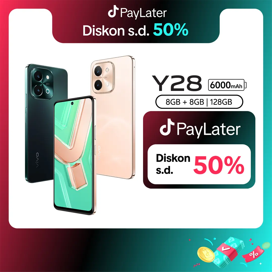 [NEW LAUNCH] vivo Y28 (8/128) - 44W FlashCharge+6000mAH, Dynamic Design, Dual Speaker + 300% Audio