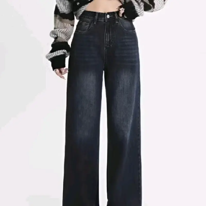 (UNISEX) Highwaist Oversize Baggy loose Weekend Jeans KOREAN BAGGY STRAIGHT JEANS 0