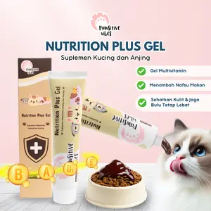 Pawsitive Vibes Nutrition Plus Gel 120g Multivitamin Kucing & Anjing Nutrisi Lengkap untuk Imunitas, Bulu & Nafsu Makan Pet Nutrition