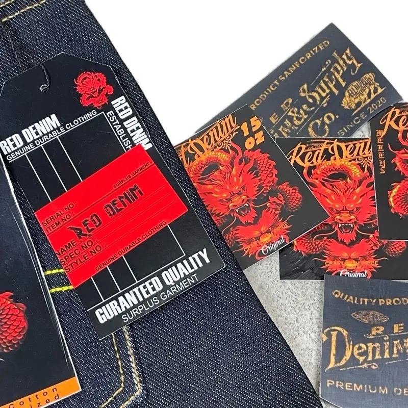 Celana pria denim dana pelajar Sanforized 15 Oz Black Indigo Original Best 2