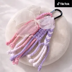 [PROMO] Sweet Blush Charm - K-POP KEYCHAIN MACRAME GANTUNGAN KUNCI GANTUNGAN TAS BAG CHARM | Gantungan kunci macrame lucu aesthetic