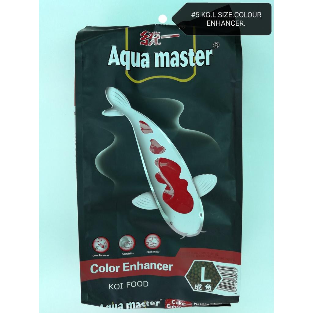 Unif Aqua Master Koi L 5kg Color Enhancer Fish Food Feed Aquarium Pond Makanan Ikan Akuarium Kolam