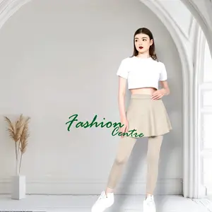 Fashion Centre Rok Celana Olah Raga Senam Zumba Muslimah Premium Scuba Spandek Lembut Anti Kusut Tebal Legging Rok Wanita Kwalitas Premium Bahan Nyaman Dingin