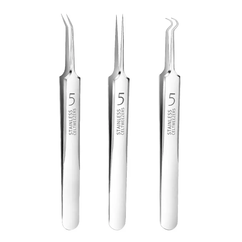 Kẹp Làm Đẹp Đặc Biệt 5 & 1 / 3 cái dụng cụ hữu ích Số Di ĐộngNhíp Đóng Siêu Mịn Dụng Cụ Nặn Mụn Đầu Đen Tiệm Làm Đẹp Kim Nặn Mụn