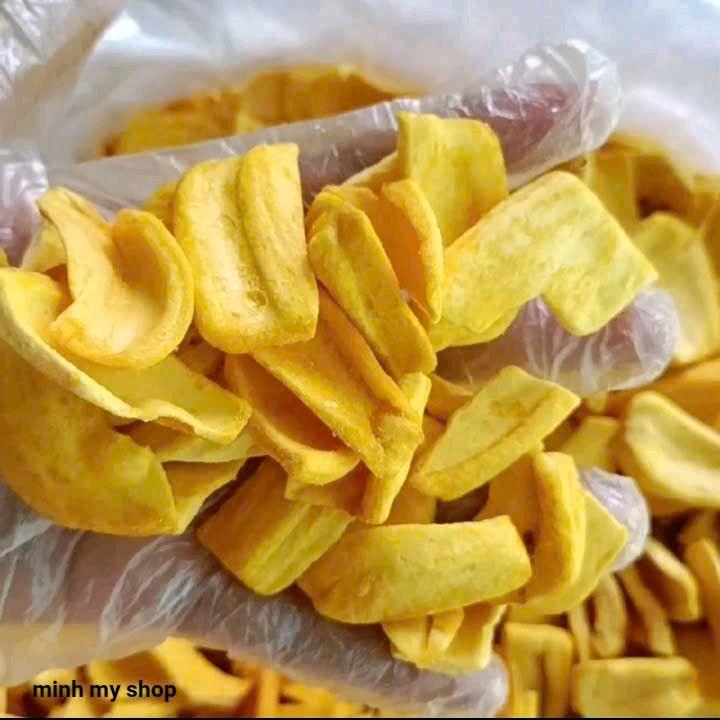  4Túi 1KG Mít Thái Sấy Vụn Giòn Món ăn vặt Thơm Ngon Giòn.Mít Thái Sấy Giòn ComBo 1túi 250gr 4Túi 1KG Mít Thái Vỡ món ăn vặt thơm ngon. 