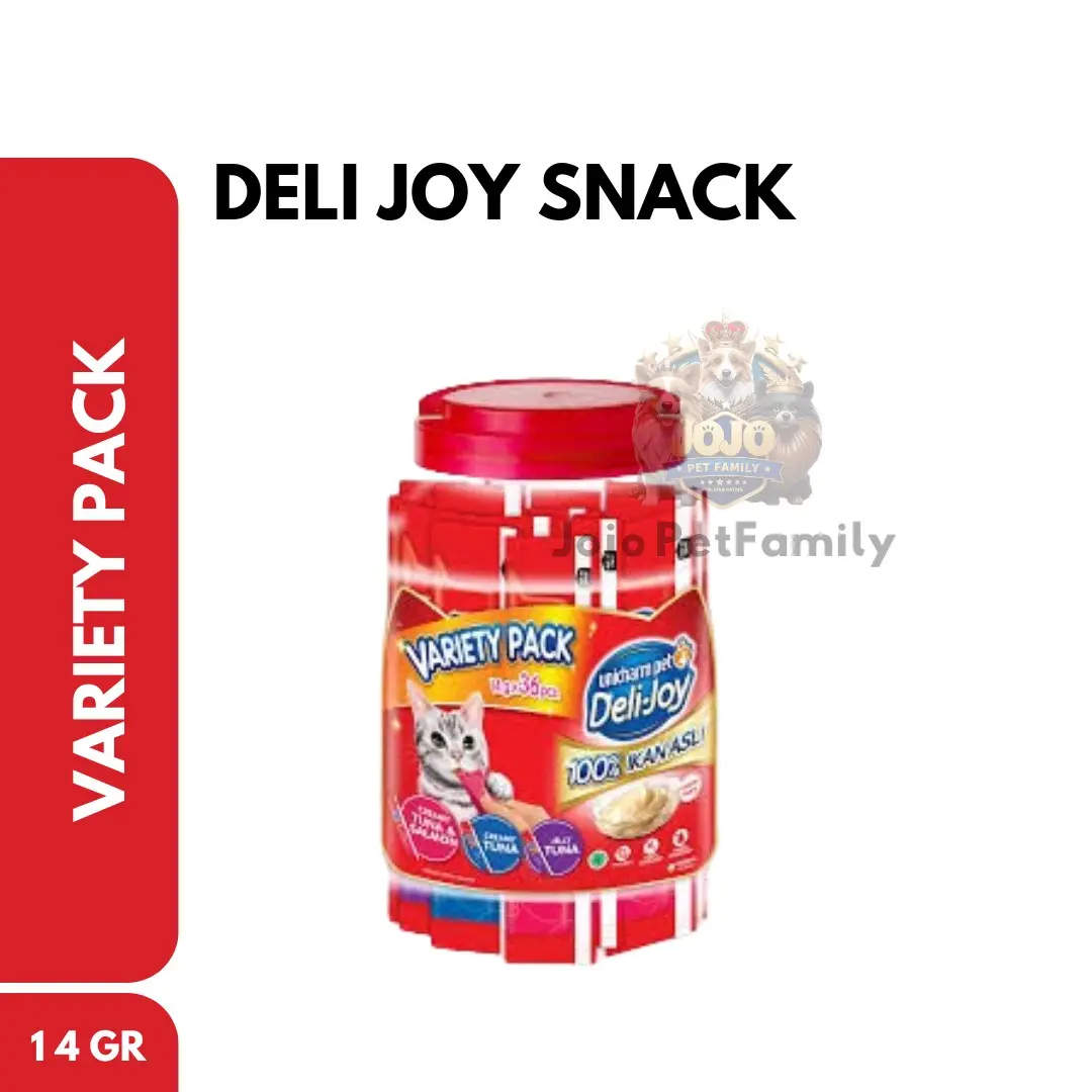 DELIJOY SNACK VARIETY PACK 14 × 36 PCS | CEMILAN KUCING