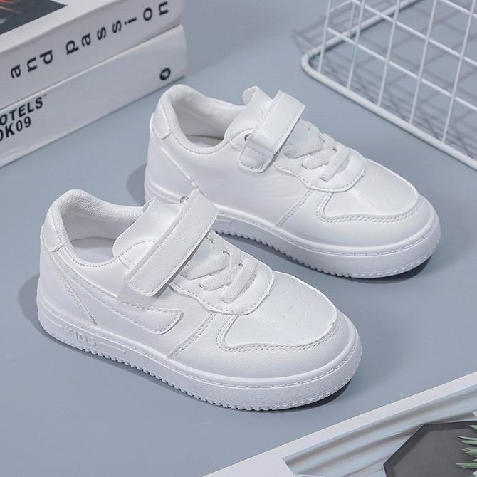 Giày Cao Su, Màu Trắng, Dành Cho Trẻ Em, Unisex, Thời Trang, Giày Thể Thao, Hàng Mới Về 3