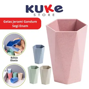 Gelas Tempat Sikat Gigi dan Kumur 2 Warna Cangkir Minum Wadah Odol