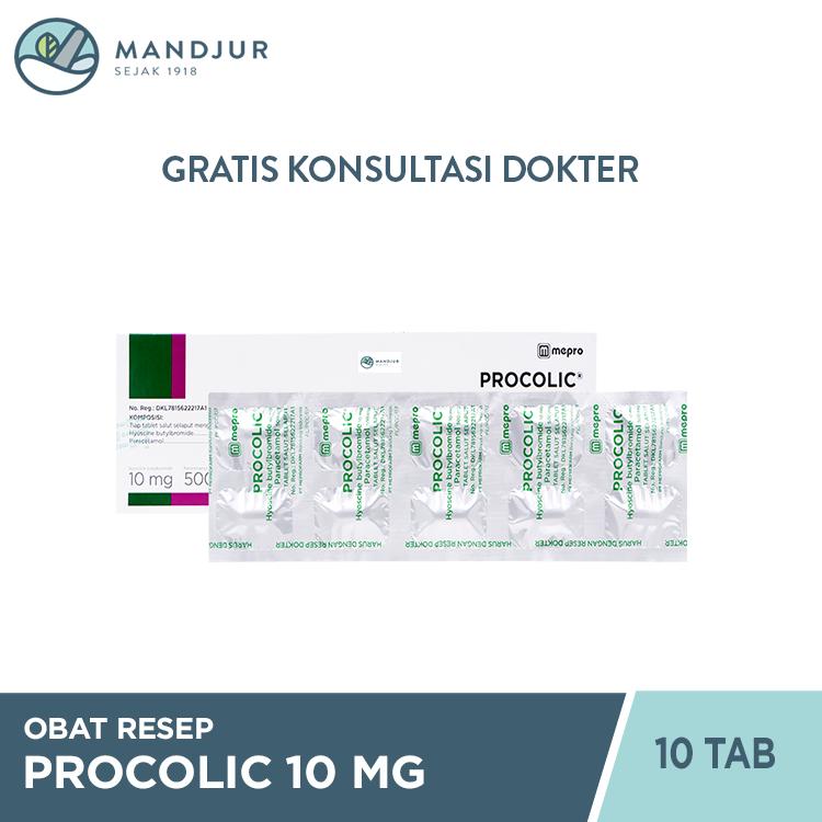 Procolic Strip 10 Tablet Salut Selaput