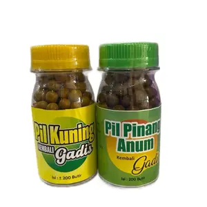 Pil boba kuning dah hijau