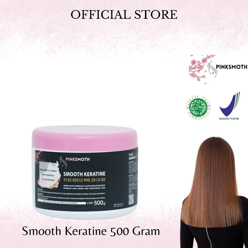 PINKSMOTH KERATINE SMOOTING 500ML BPOM Haircare Perawatan 1