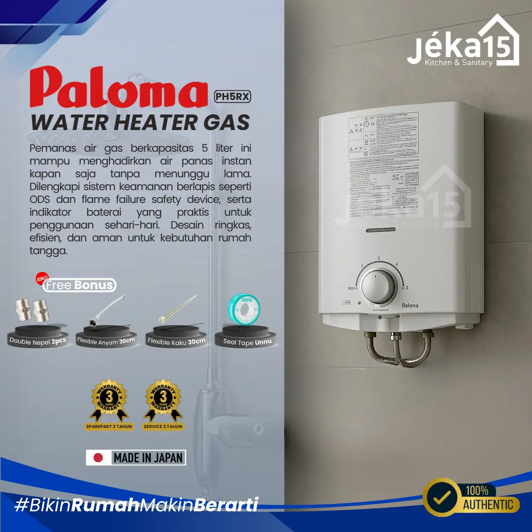 JEKA15 - Paloma PH5RX Water Heater Gas