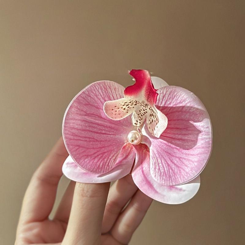 Kẹp Tóc Hoa Vải, Thiết Kế Dễ Thương, Hình Bướm Và Hoa Lan, Kẹp Tóc Phong Cách Hàn Quốc, Phụ Kiện Đội Đầu Cho Bé Gái, Thích Hợp Cho Bé Gái 6