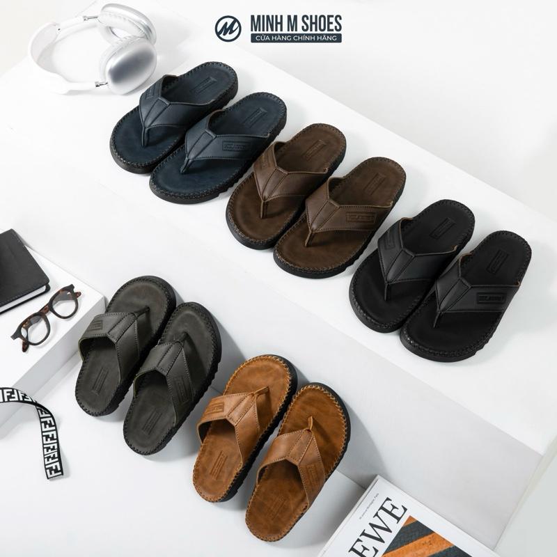 [ Kẹp Xỏ Ngón ] - Dép Nam Đế Doctor Cao Su Êm Nhẹ, Da Cao Cấp, Logo HDLUXURY Thời Trang  DéP