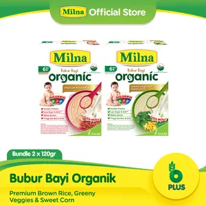 Milna Bubur Organik 6+ Brown Rice + Veggie