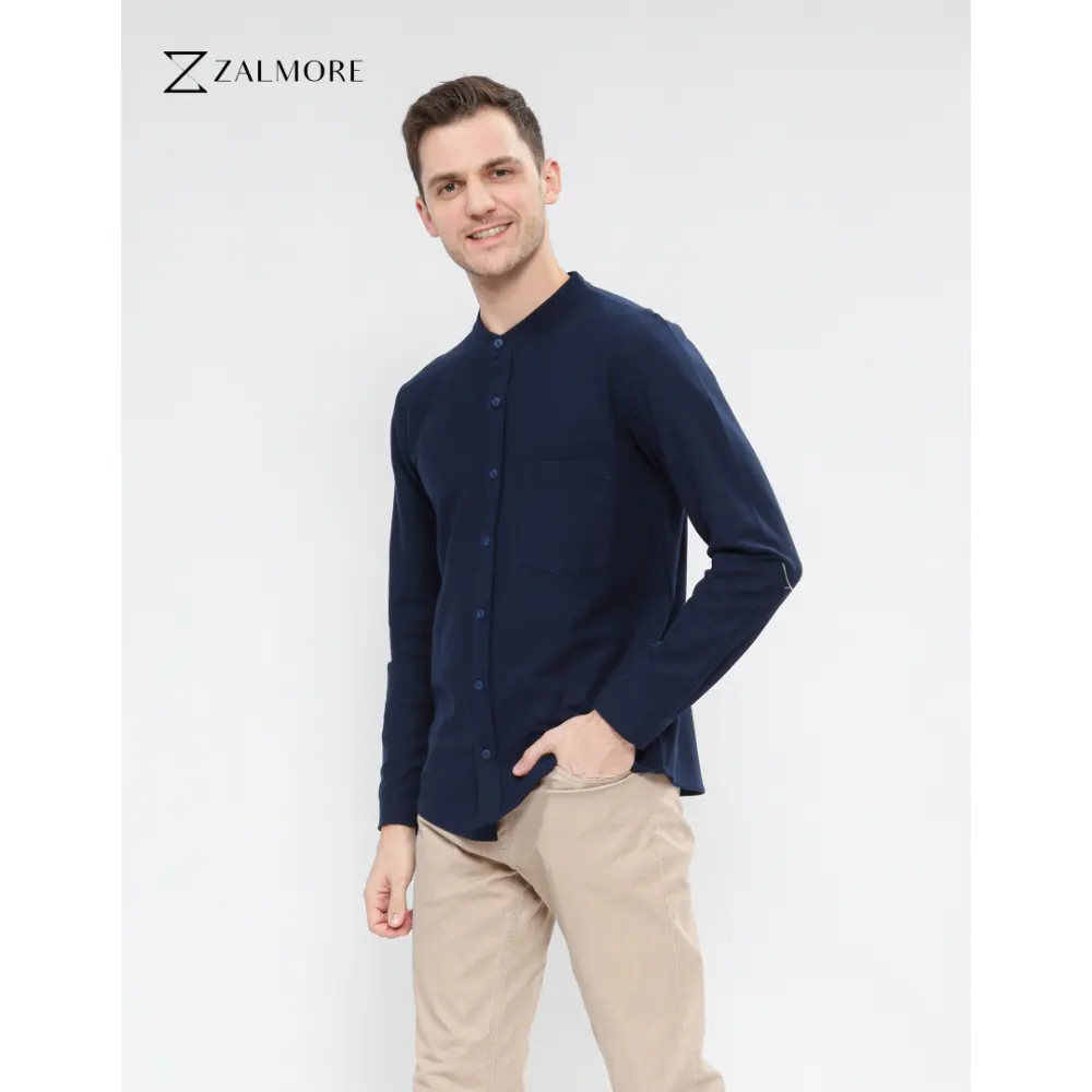 Zalmore Men LongSleeve Shanghai Shirt - Kemeja Lengan Panjang Pria