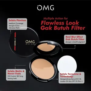 OH MY GLAM COVERLAST TWO WAY CAKE SPF 20 PA+++ | Bedak Padat
