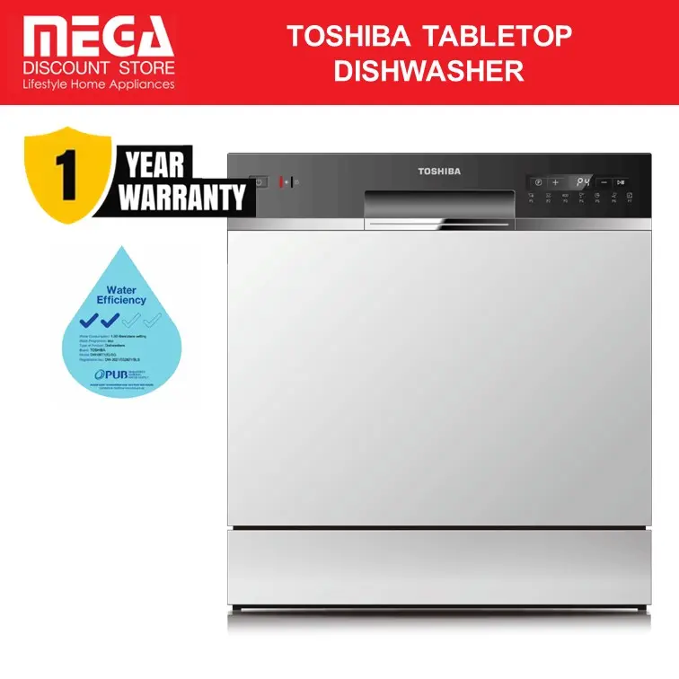 Toshiba DW-08T1(S) Tabletop Dishwasher