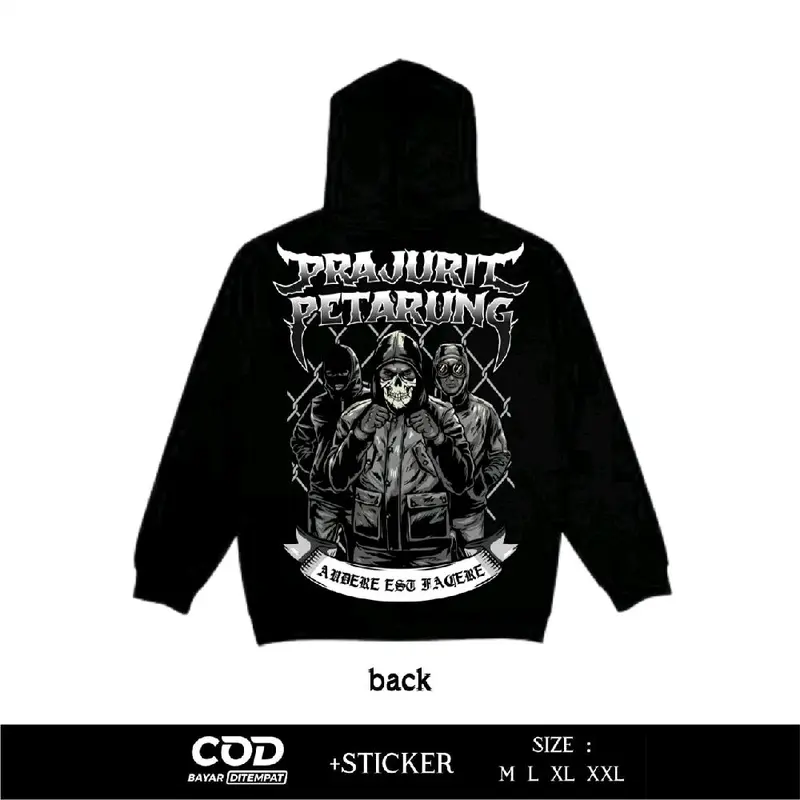 Hoodie Netral Prajurit Petarung Sablon Dtf By Sweapo.id 0