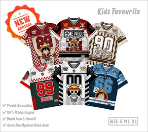 Bunnyhugs | Jersey Anak Karakter One Piece Fashion Anak Streetwear Kids Usia 1-10 tahun Baju Jersey Anak Jersey kids StreetWear