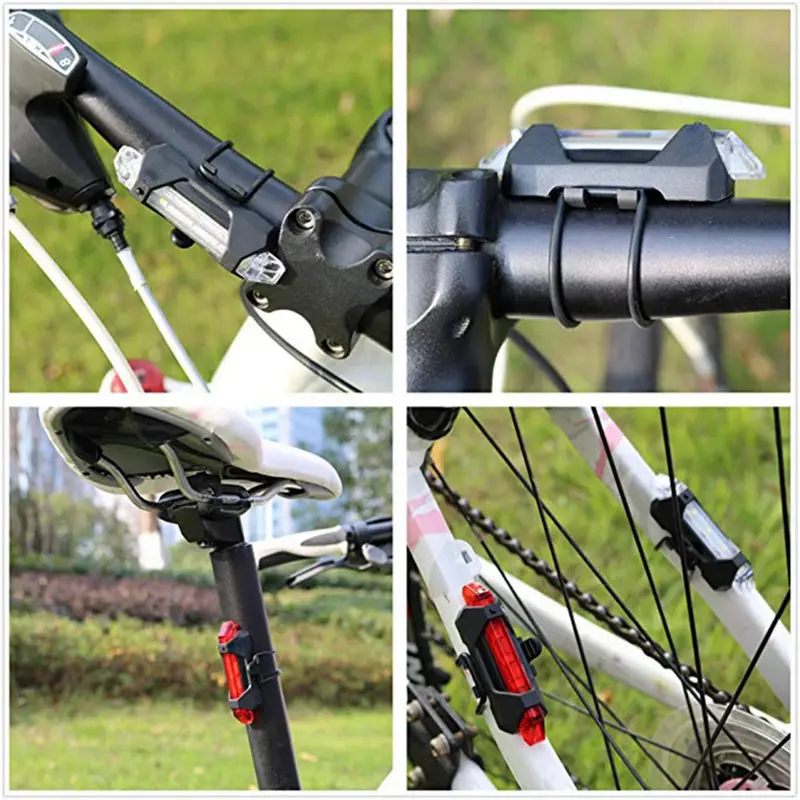 TaffLED Lampu Belakang Sepeda Bicycle Light USB Rechargeable 15 Lumens - DC-918 Terbaru Outdoor 5