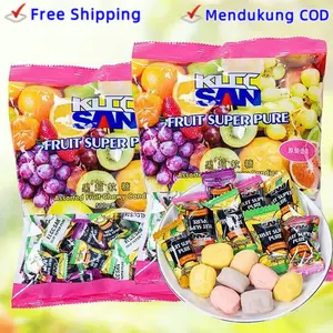 Grosir Cina Impor Permen Permen Buah Berwarna-warni Orang Dewasa dan Anak-anak Suka Makanan Ringan