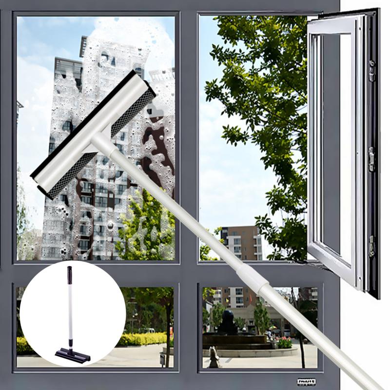 freasn Window Scrubber Telescopic Window Squeegee Cleaner Double-sided ...