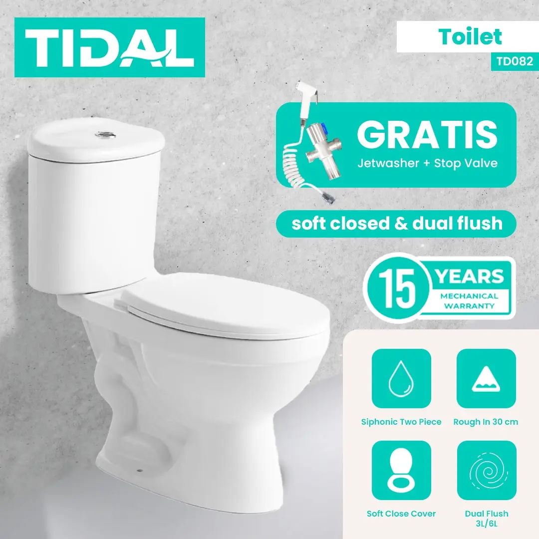 Toilet / Kloset Duduk Keramik Tidal TD082