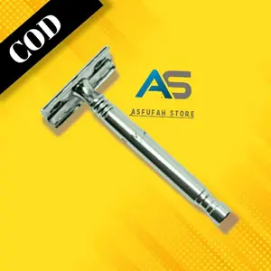 ALAT KEROK CUKUR JENGGOT DAN KUMIS MANUAL BESI STAINLESS Razor Steel