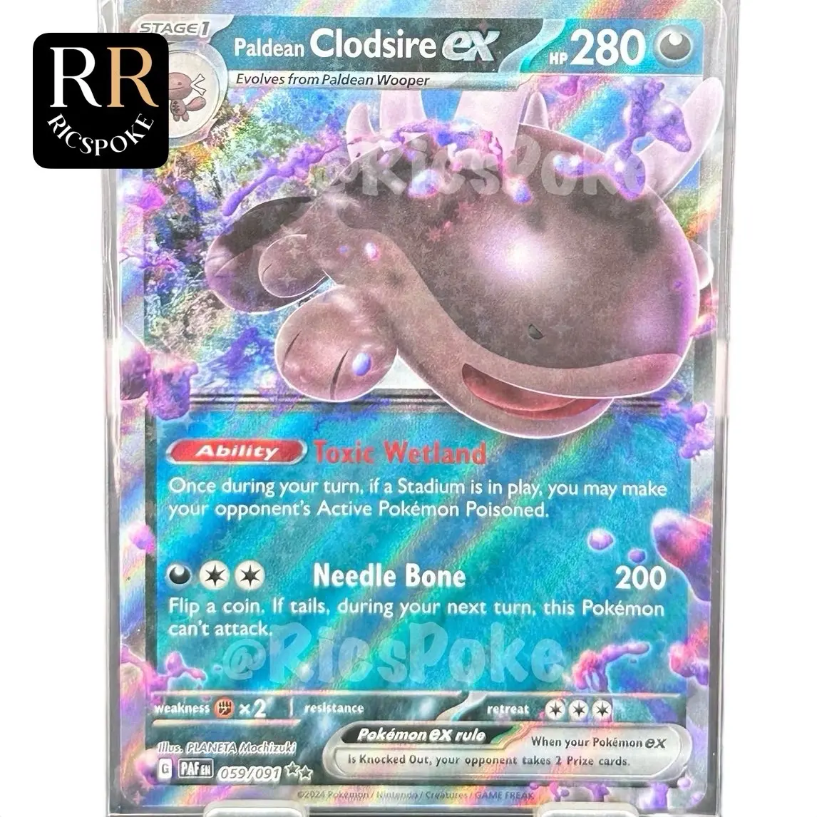 Paldean Clodsire EX - Enslish Vers. Pokemon TCG
