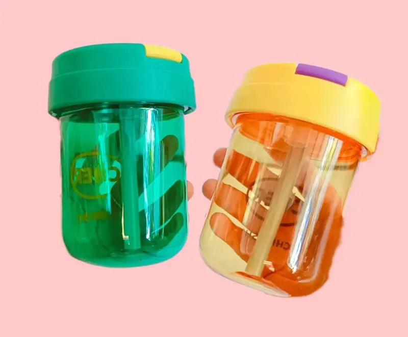 Botol minum anak Sedotan 330ml/ Gelas Bayi Minum Kekinian CUP8 2