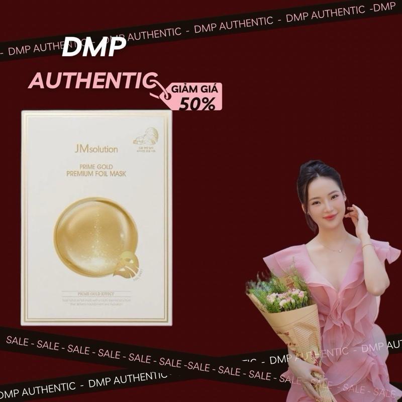 Mặt nạ dưỡng da JM Solution Prime Gold Premium Foil Mask full miếng vàng hộp 10 miếng [hàng công ty]