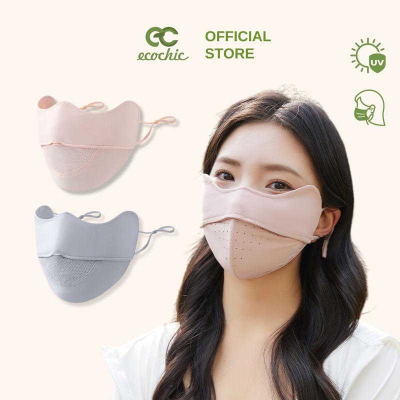 Khẩu Trang Vải Chống Nắng ECOCHIC A700 Chống Tia UV Thấm Hút Mồ Hôi Lưới Thoáng Khí Mềm Mịn UPF50+