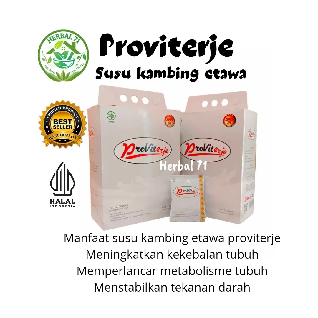 PROVIT SUSU KAMBING ETAWA isi 50 sachet