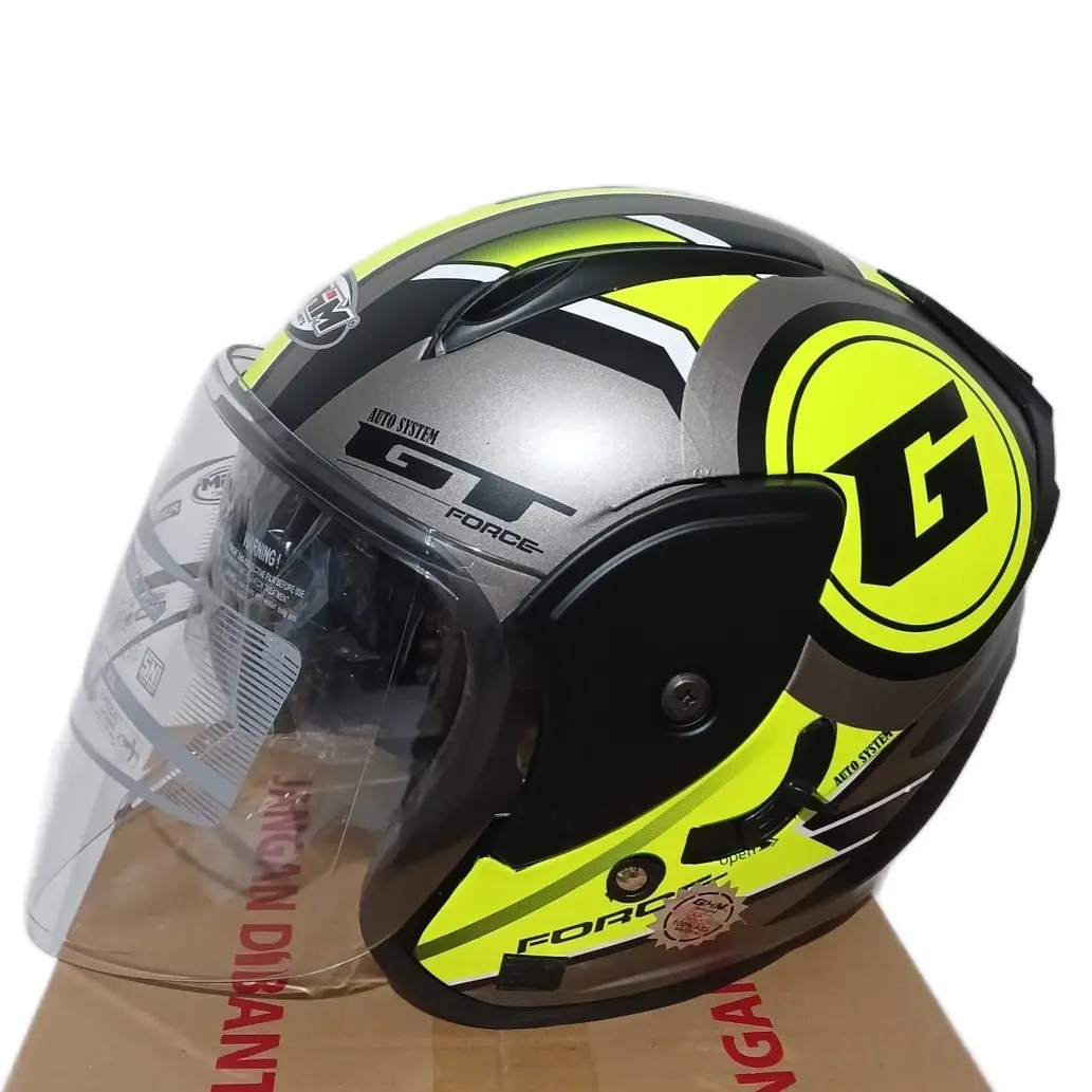 Helm SNI GHM Revo G Force Yellow Double Visor Terlaris