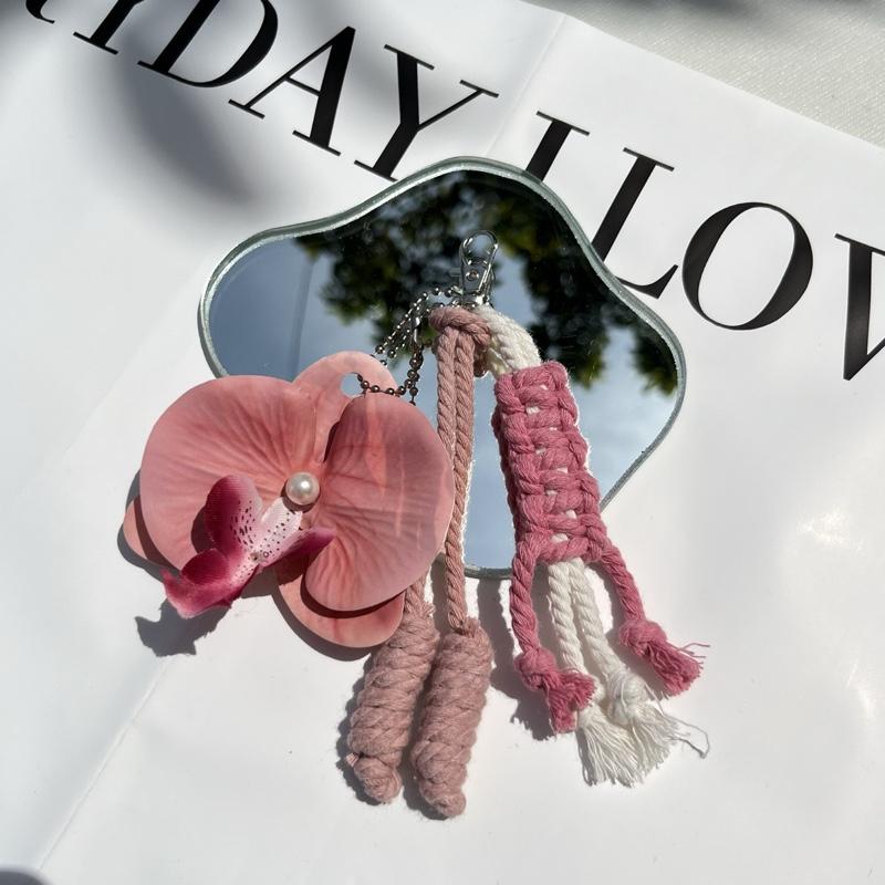 Bagcharm Orchid Anggrek Latex | Bagcharm Korean Look | Gantungan Tas Wanita