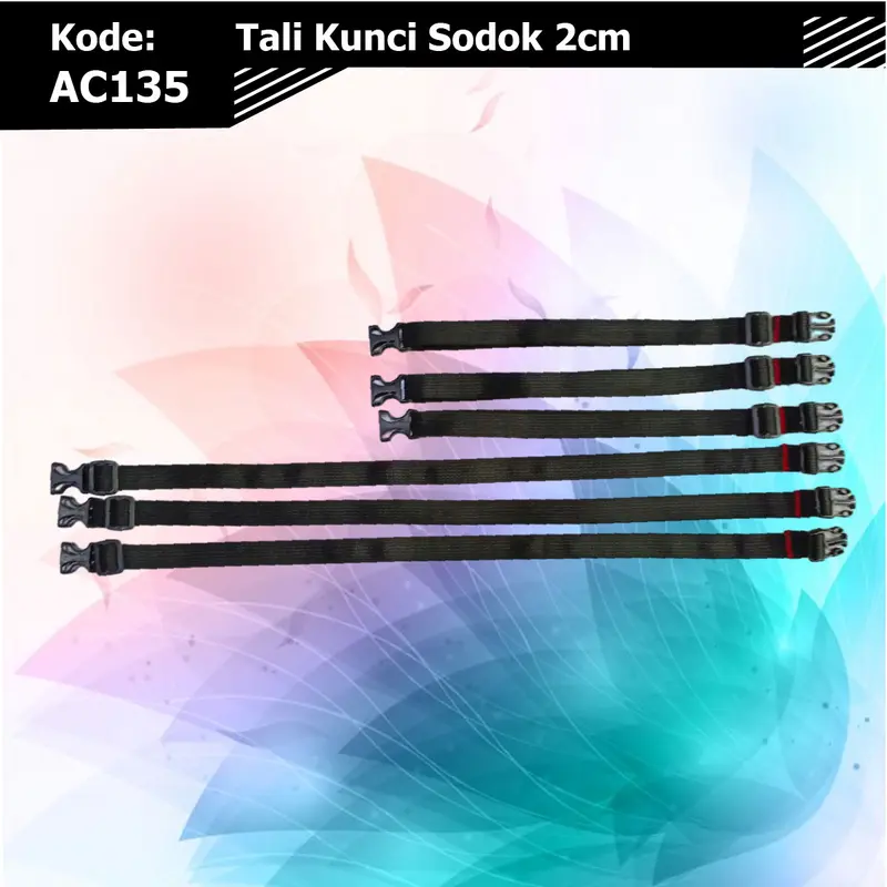 Tali Pengikat Kunci Sodok 2 cm AC135 | Tali Ikat Kabel | Tali Strap Tas 2