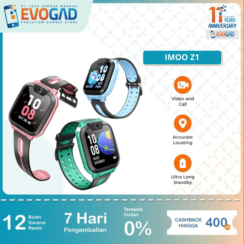 Imoo Watch Phone Z1 Water Resistance HD Camera | Garansi Resmi Imoo Indonesia 1 Tahun