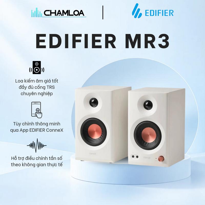 LOA KIỂM ÂM BLUETOOTH EDIFIER MR3 – 36W RMS, HI-RES AUDIO, BLUETOOTH 5.4, KẾT NỐI TRS/RCA/AUX