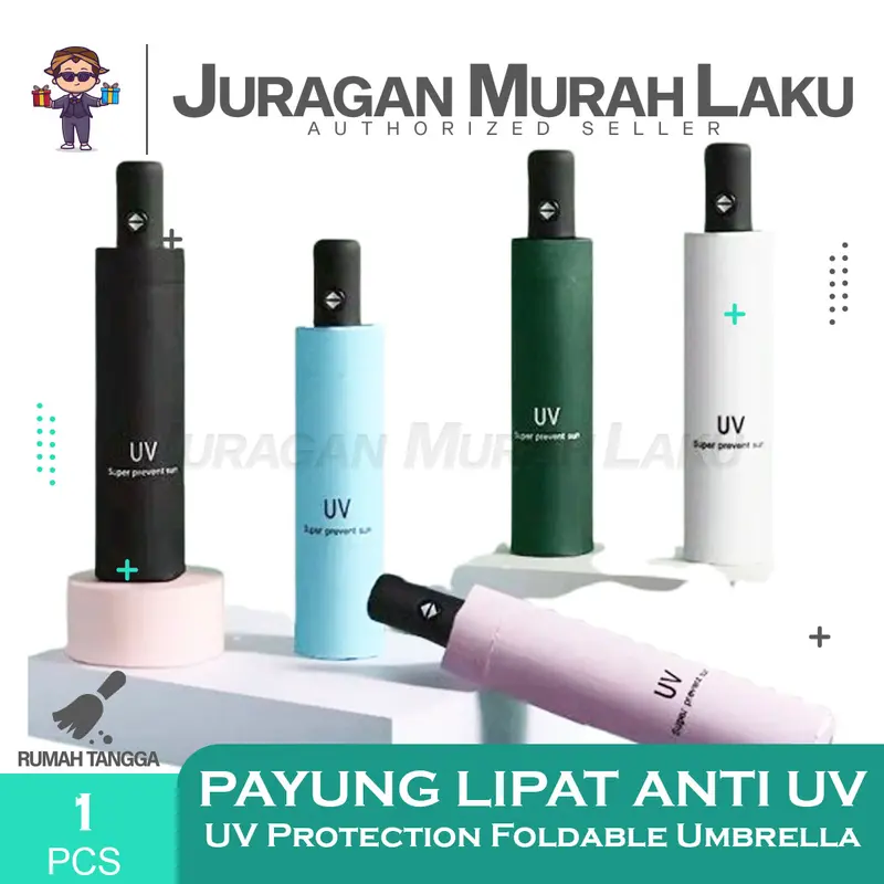 Payung Lipat Anti UV Payung Umbrella Lipat Kuat dan Tebal Aesthetic 0
