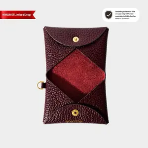 [Sourtier] MONET Card Wallet *LIMITED DROP* / MERLOT / Cardholder / Wallet / Card Case / Dompet Lipat / Kulit Asli