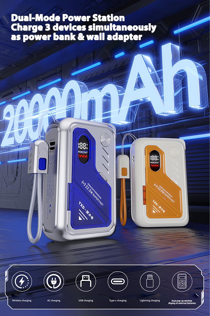 AC Plug 5 in 1 Magnetic Mobile Power Bank 1W-2W Built-In Bracket Multi-Port Charging Suitable for a Variety of Devices Portable 17 505327f8527e4e78bb55c55712aaff4b~tplv aphluv4xwc resize jpeg:800:1200