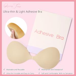 【QUEEN Time】2025 Muscle bottom patch chest stickers gather and won't fall off wedding dress for women with small breasts to make them look bigger strapless milk skin chest stickers Womenswear Accessory